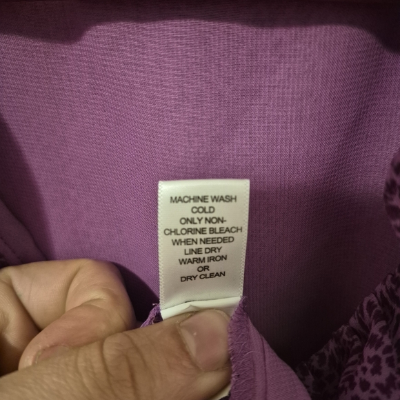 Purple Ruffle Women's Top - Picture 6 of 8